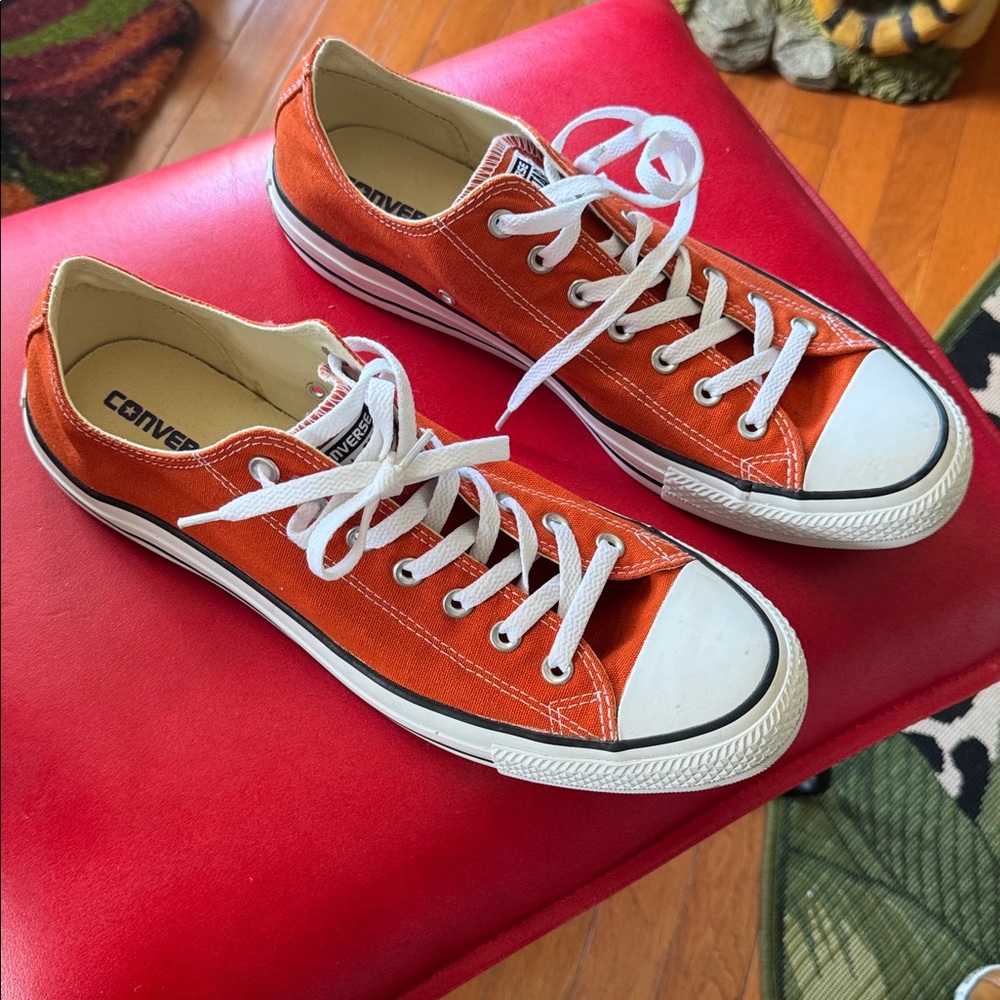 Converse Vibrant Orange Canvas Sneakers - Picture 2 of 4
